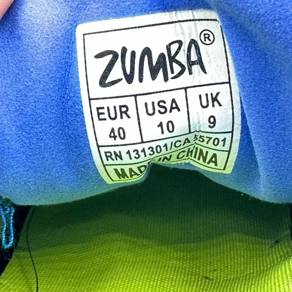 Zumba Fitness Charcoal and Navy Women Sneakers 10 - Picture 8 of 9